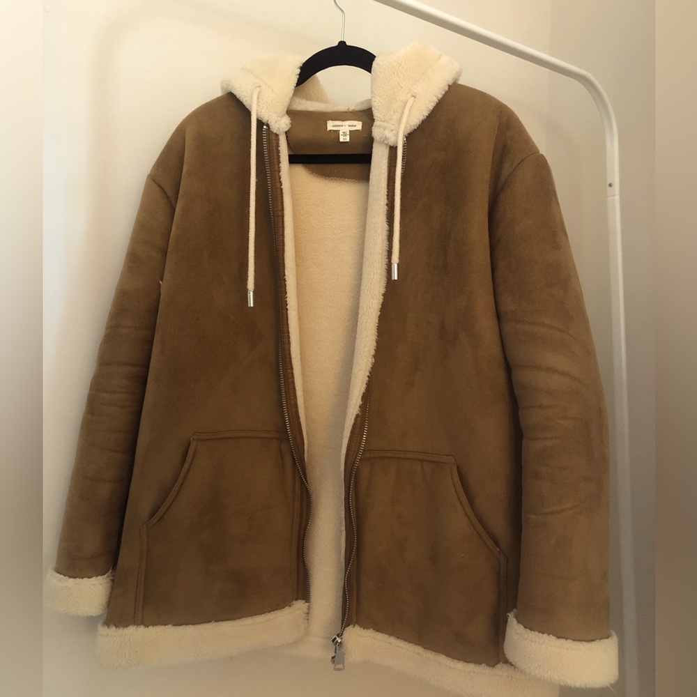 Urban Outfitters Cozy Fully Fleeced lined Coat